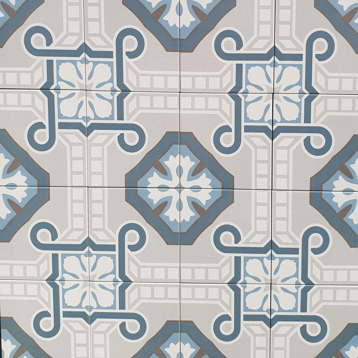 Authentic Pattern Pavot Porcelain Tile 15 x 15cm-Delforno