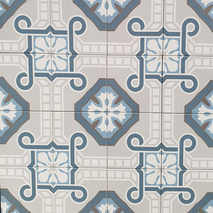 Authentic Pattern Pavot Porcelain Tile 15 x 15cm-Delforno