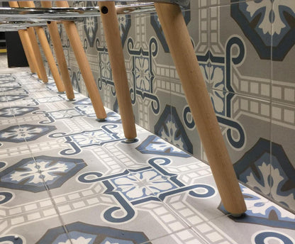 Authentic Pattern Pavot Porcelain Tile 15 x 15cm-Delforno