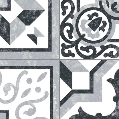 Borne Grey Patchwork Porcelain Tiles 25 x 25cm-Codicer-Delforno