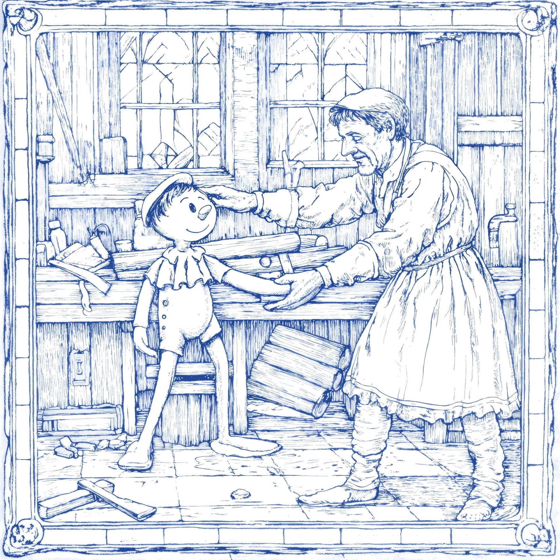 Once Upon A Time Porcelain Tile 25 x 25cm-CODICER-Delforno