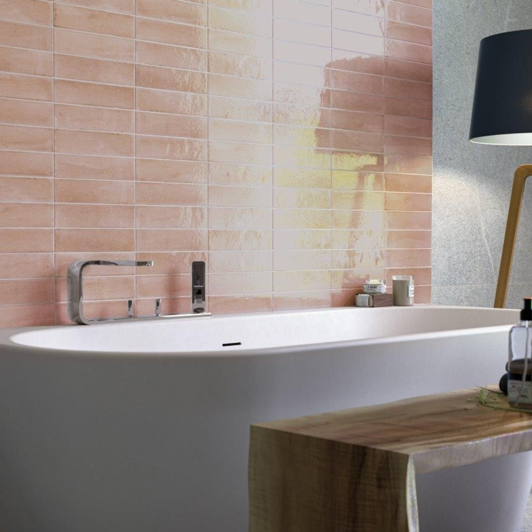 Nala Coral Porcelain Tile 6 x 24.6cm