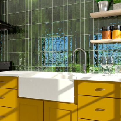 Brunei L25 Verde Ceramic Tile 6.5 x 25cm