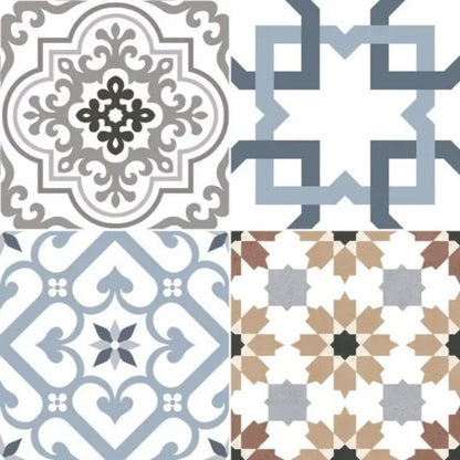 Origin Mix Pattern Porcelain Tile 45 x 45cm-Dual Gris-Delforno