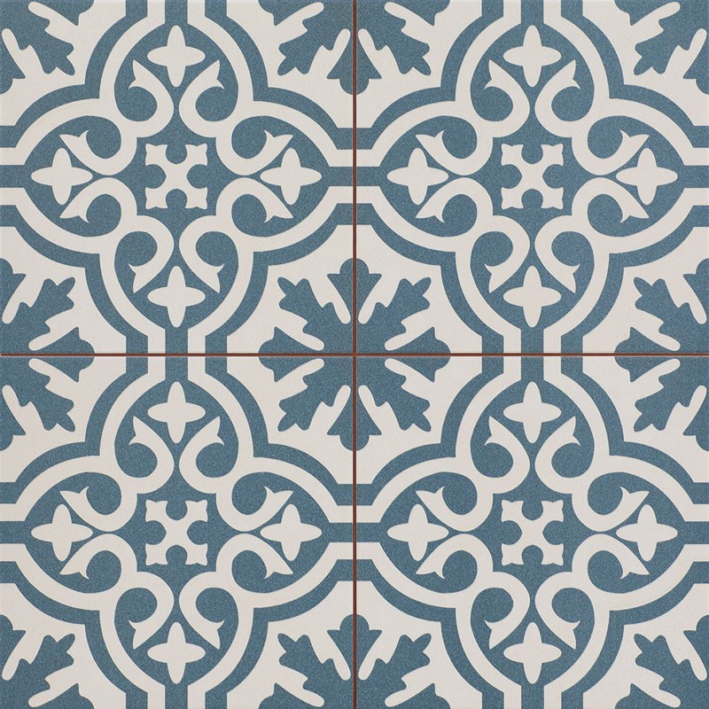 Berkeley Slate Blue Ceramic Tile 45 x 45cm-Delforno