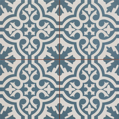 Berkeley Slate Blue Ceramic Tile 45 x 45cm-Delforno