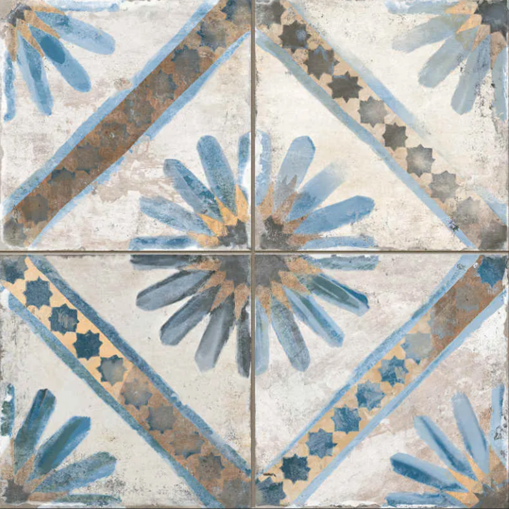 Marrakech Blue 45 x 45cm R9-Delforno