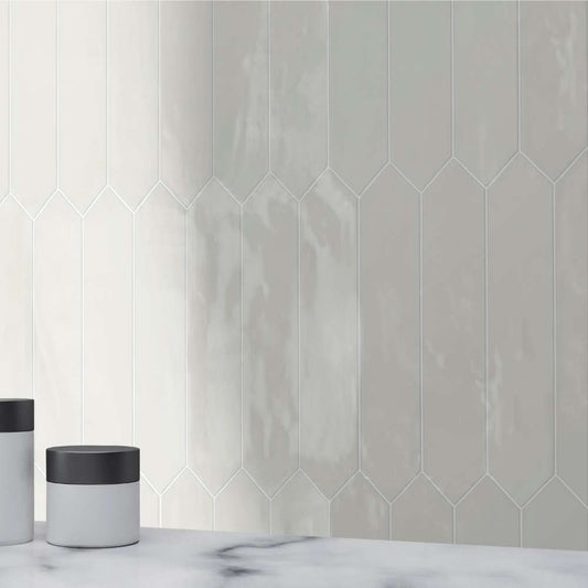 Tribeca Picket Biscuit Ceramic Tile 6.5 x 33.2cm