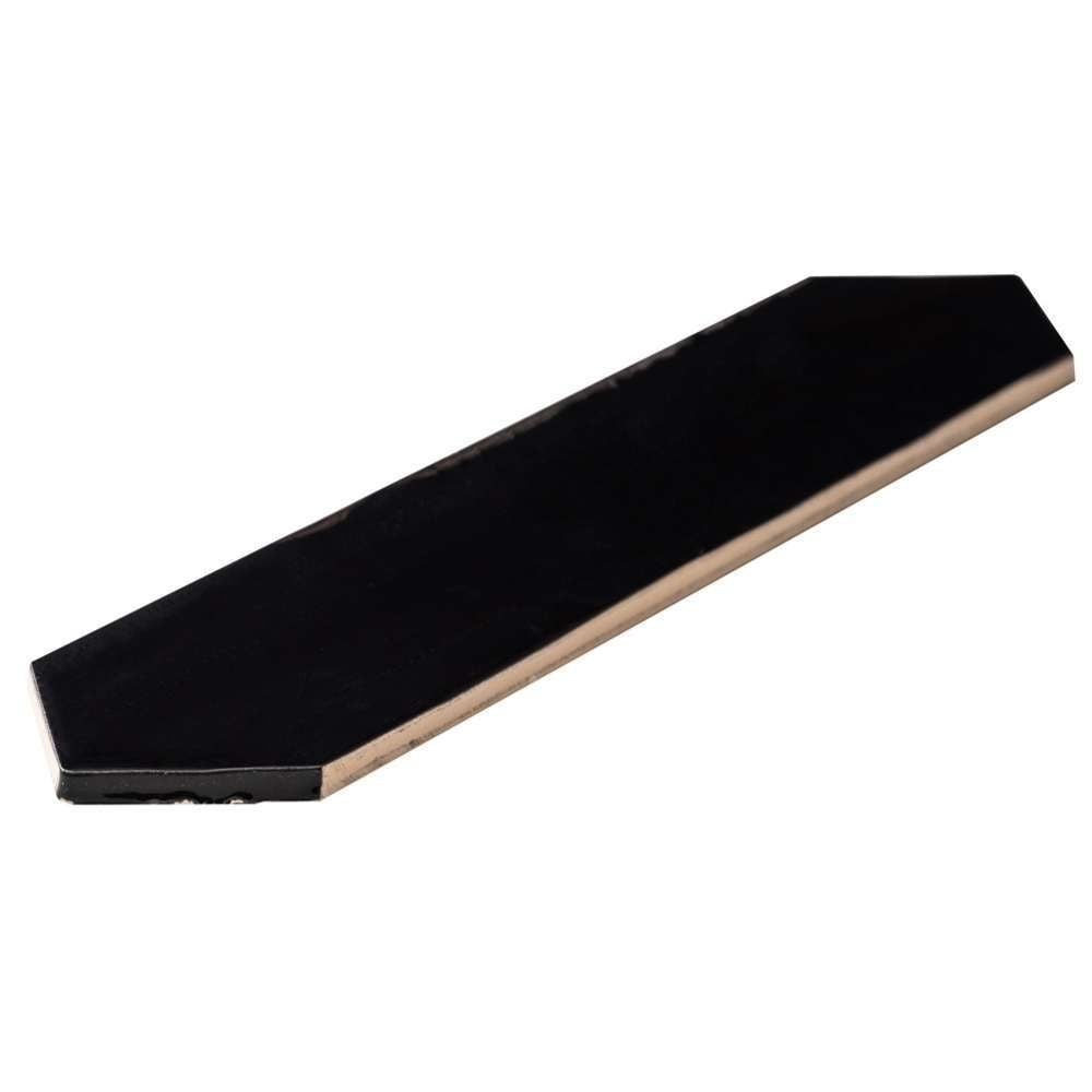 Tribeca Picket Black Ceramic Tile 6.5 x 33.2cm-Estudio Ceramica-Delforno