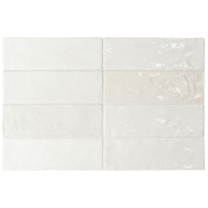 La Riviera Blanc Ceramic Tile 6.5 x 20cm