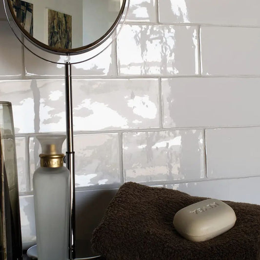 Masia Blanco Crackle 7.5cm x 15cm Wall Tile-Delforno