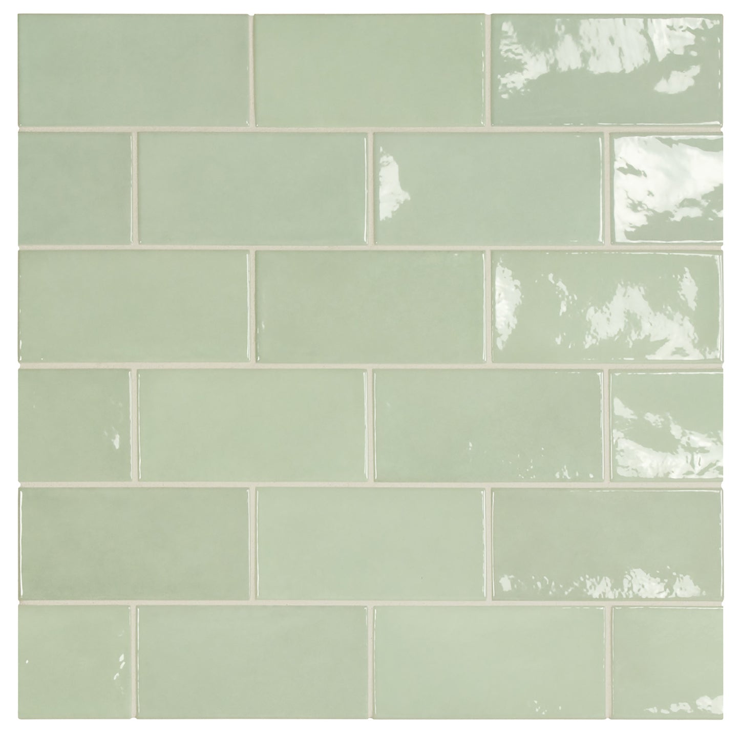 Village Mint Ceramic Tile 6.5 x 13.2cm