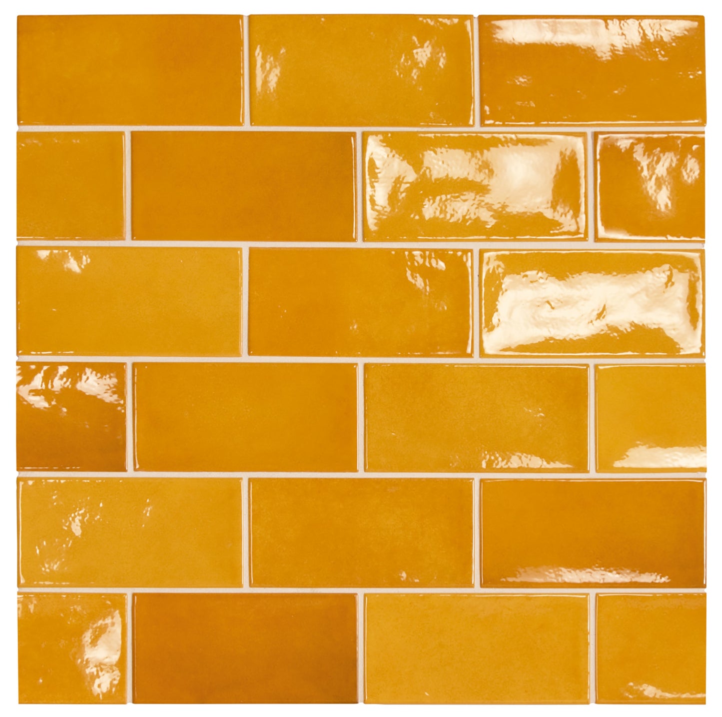 Village Tuscany Gold Ceramic Tile 6.5 x 13.2cm-Delforno