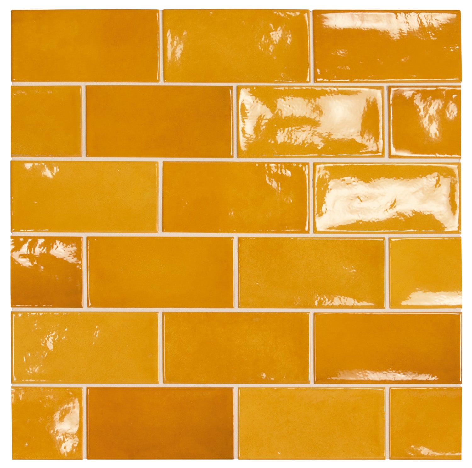 Village Tuscany Gold Ceramic Tile 6.5 x 13.2cm-Delforno