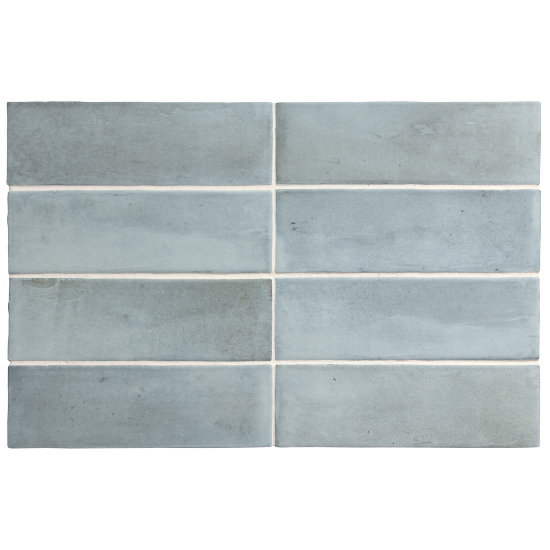 Coco Blue Grass Matt Porcelain Tile 5 x 15cm