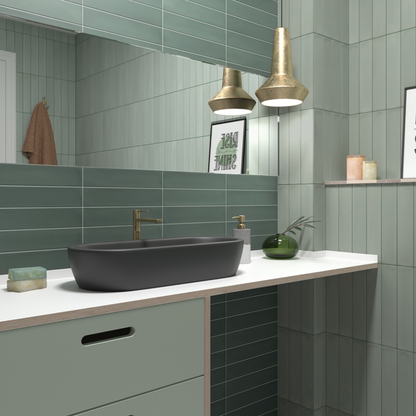 Wadi Mint Porcelain Tile 6 x 30cm