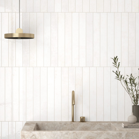 Verticale Clean Porcelain Tile 5 x 40cm-Delforno