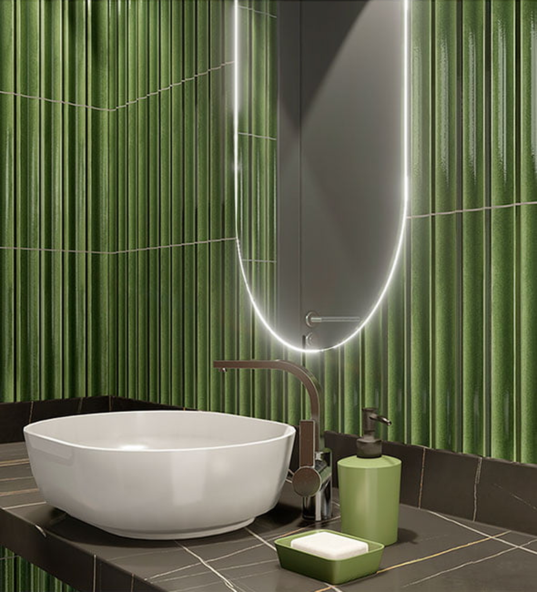 Design Collection Jazz Green 17x40-Tiles-Delforno