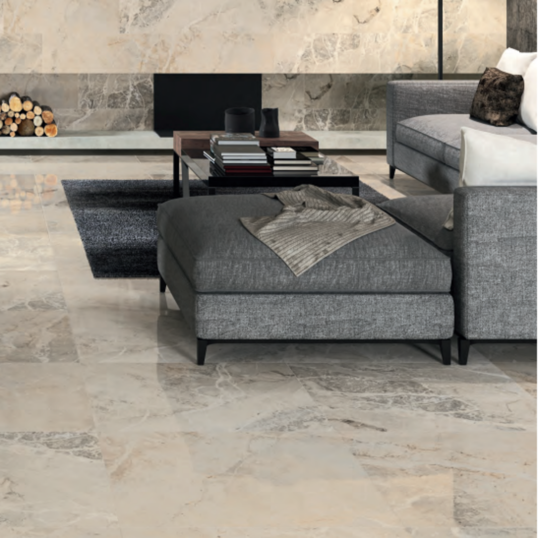 Elegance Marfil N Plus Porcelain Tile 75 x 75cm