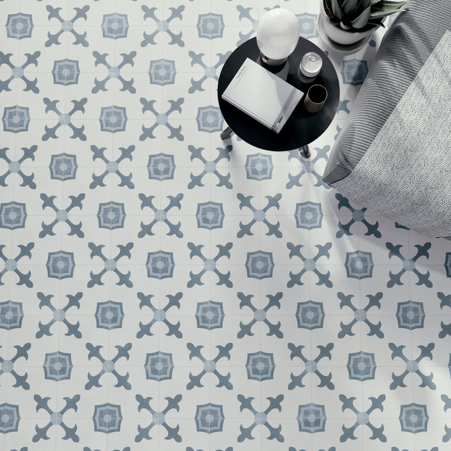 Havana White Herald Porcelain Tile 22.3 x 22.3cm