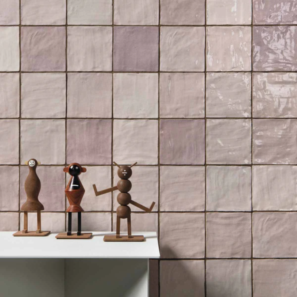 Riad Pink Ceramic Tile 10 x 10cm-Harmony-Delforno