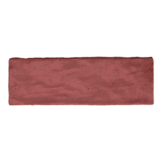 Riad Red Ceramic Tile 6.5 x 20cm-Harmony-Delforno
