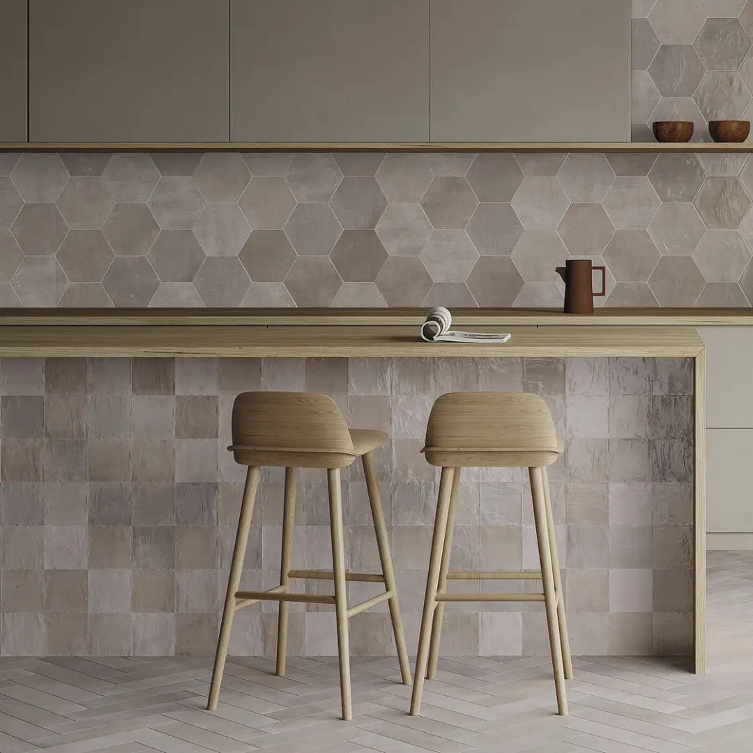 Riad Taupe Ceramic Tile 10 x 10cm