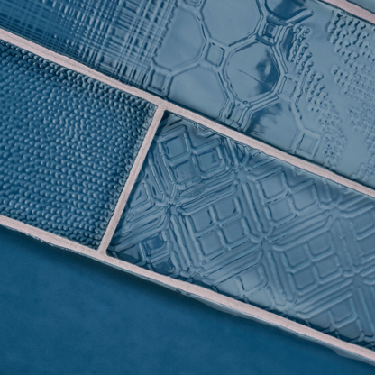 Pasadena Blue Ceramic Tile 7.5 x 30cm-Delforno