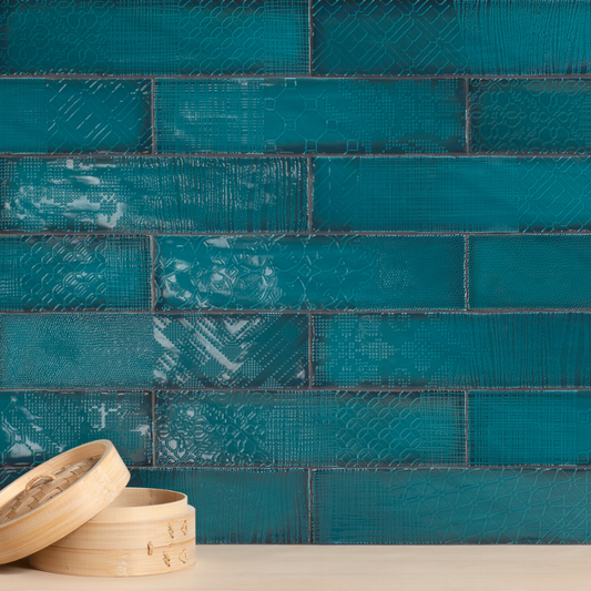 Pasadena Green Ceramic Tile 7.5 x 30cm-Delforno