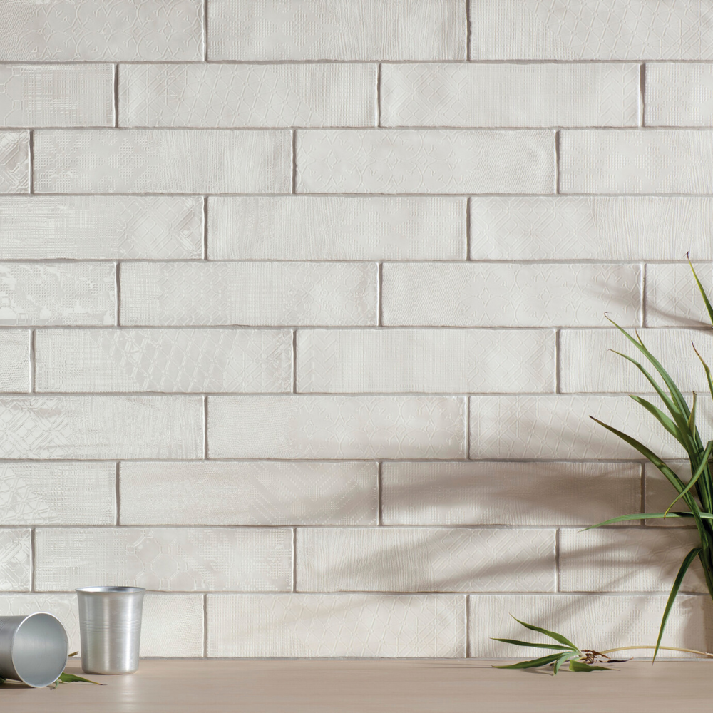 Pasadena White Ceramic Tile 7.5 x 30cm-Delforno