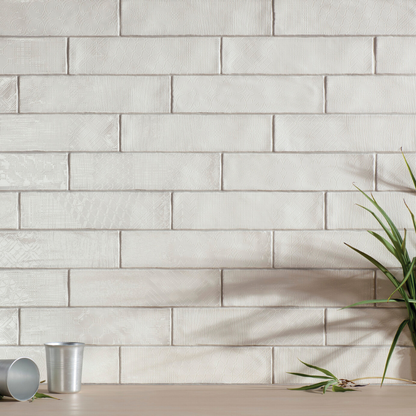 Pasadena White Ceramic Tile 7.5 x 30cm-Delforno