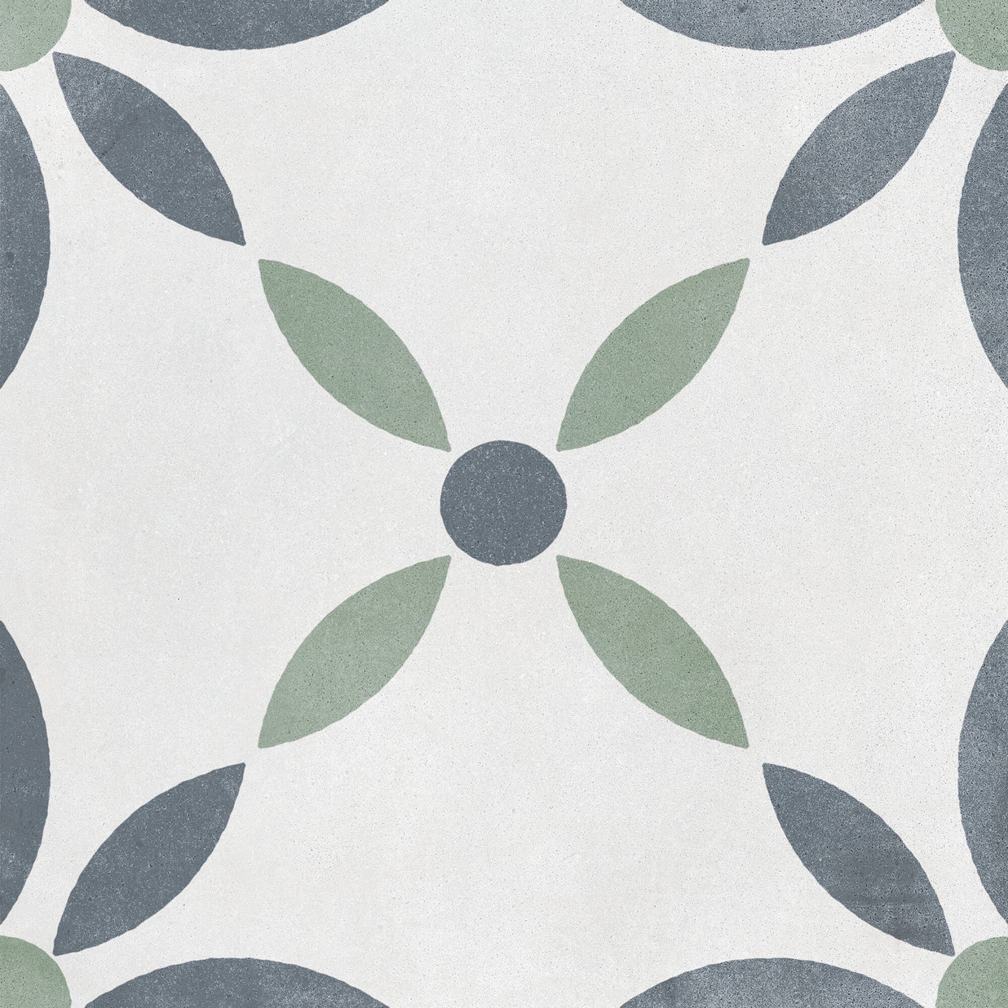 Havana White Flower Porcelain Tile 22.3 x 22.3cm