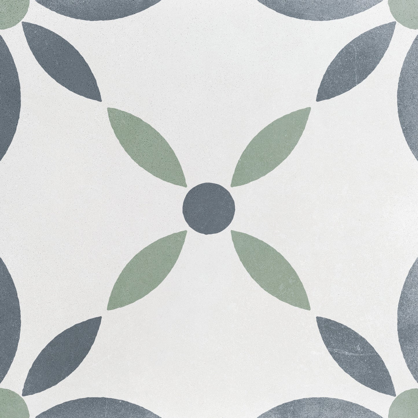 Havana White Flower Porcelain Tile 22.3 x 22.3cm