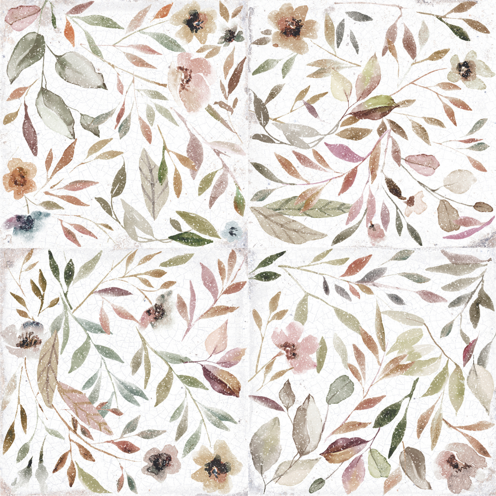Mayolica Garden Porcelain Tile 15 x 15cm-Harmony-Delforno