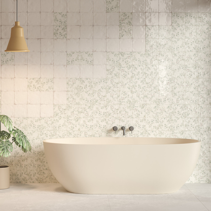 Mayolica Bloom Porcelain Tile 15 x 15cm