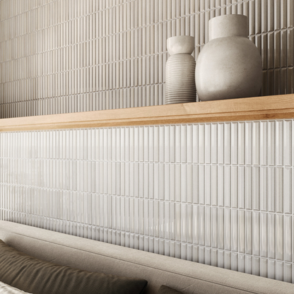 Crisp White Ceramic Tile 20 x 20cm-Delforno