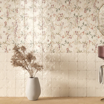 Mayolica Forest Porcelain Tile 15 x 15cm-Delforno