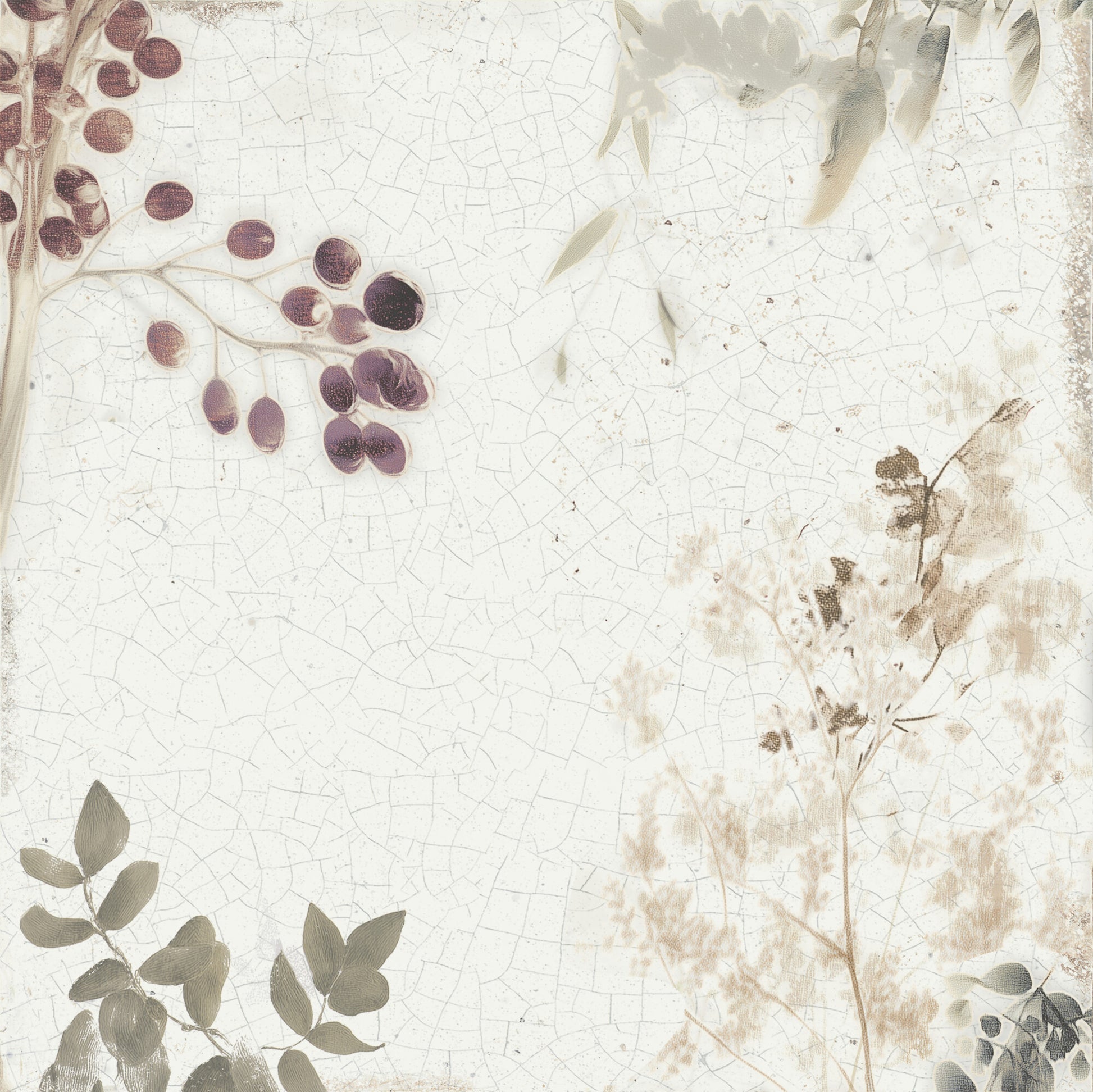 Mayolica Forest Porcelain Tile 15 x 15cm-Delforno