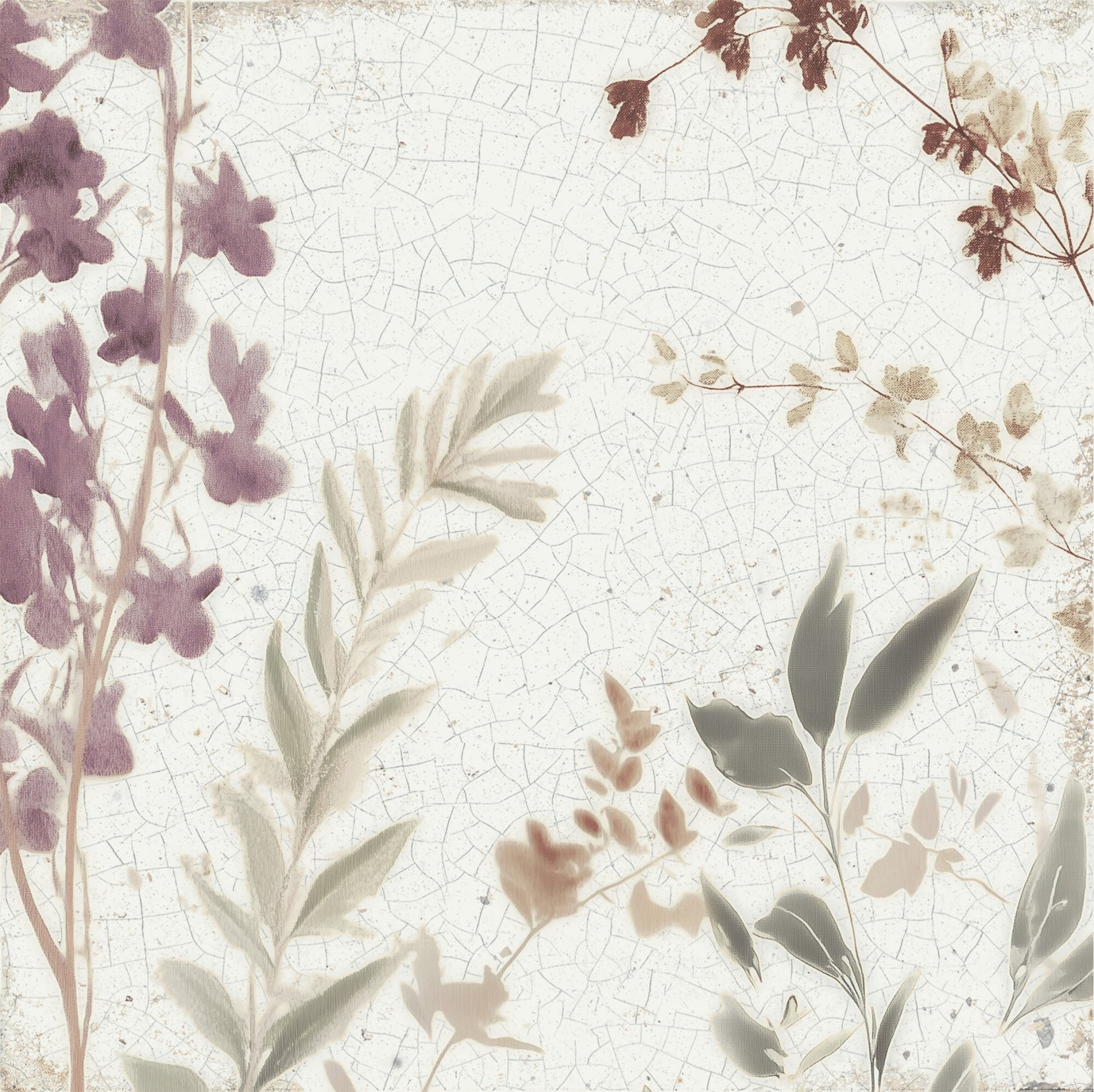 Mayolica Forest Porcelain Tile 15 x 15cm-Delforno