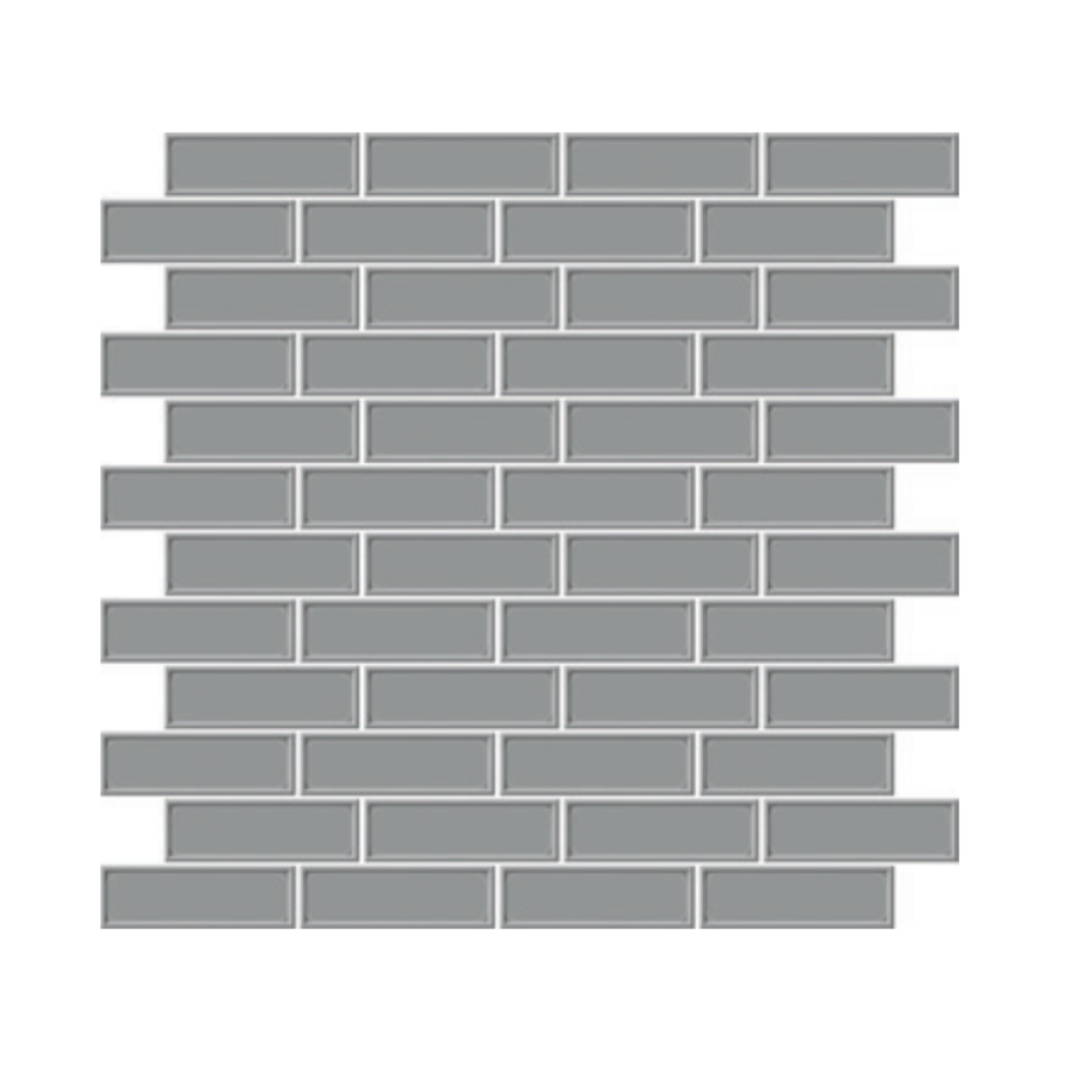 Roxy Brick Hermatite Mosaic 33 x 33cm-Delforno