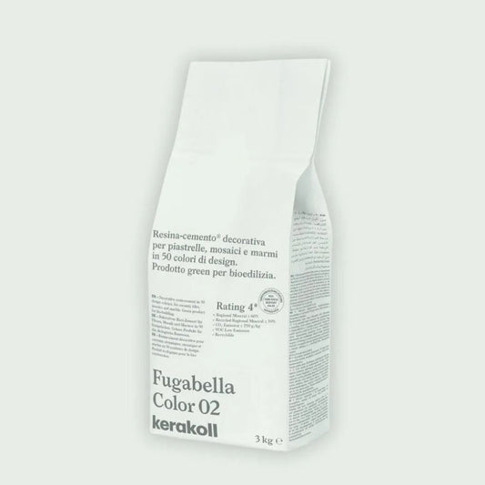 Fugabella Color Grout 02 Warm White 3Kg-Kerakoll-Delforno