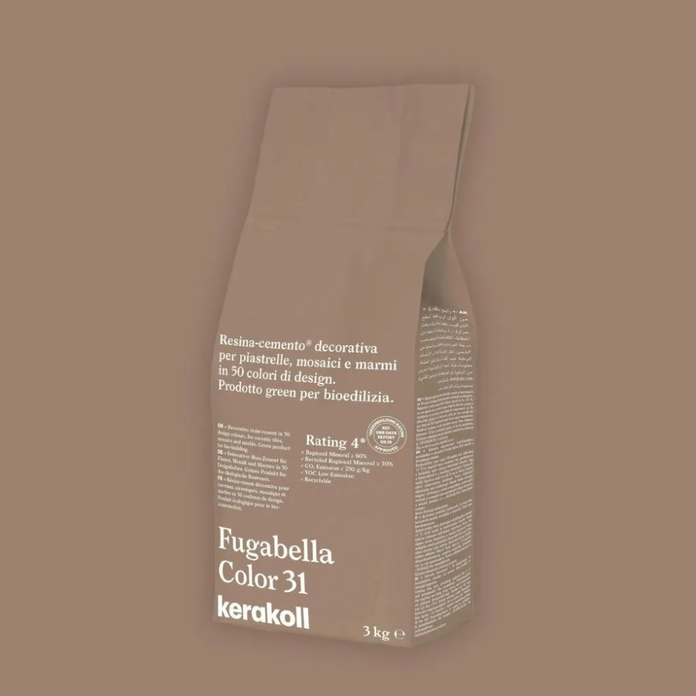 Fugabella Color Grout 31 Pale Umber 3Kg-Kerakoll-Delforno