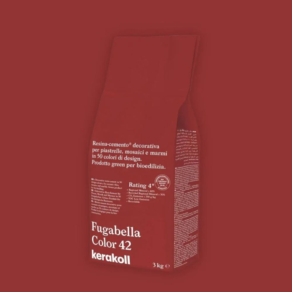 Fugabella Color Grout 42 Venetian Red 3Kg-Kerakoll-Delforno