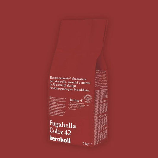 Fugabella Color Grout 42 Venetian Red 3Kg-Kerakoll-Delforno