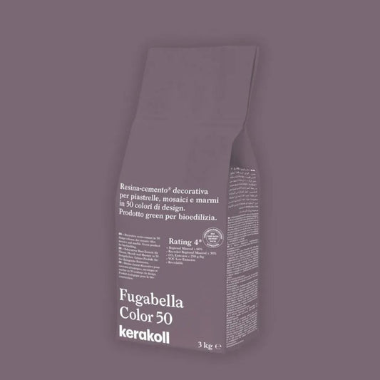 Fugabella Color Grout 50 Eggplant 3Kg-Kerakoll-Delforno