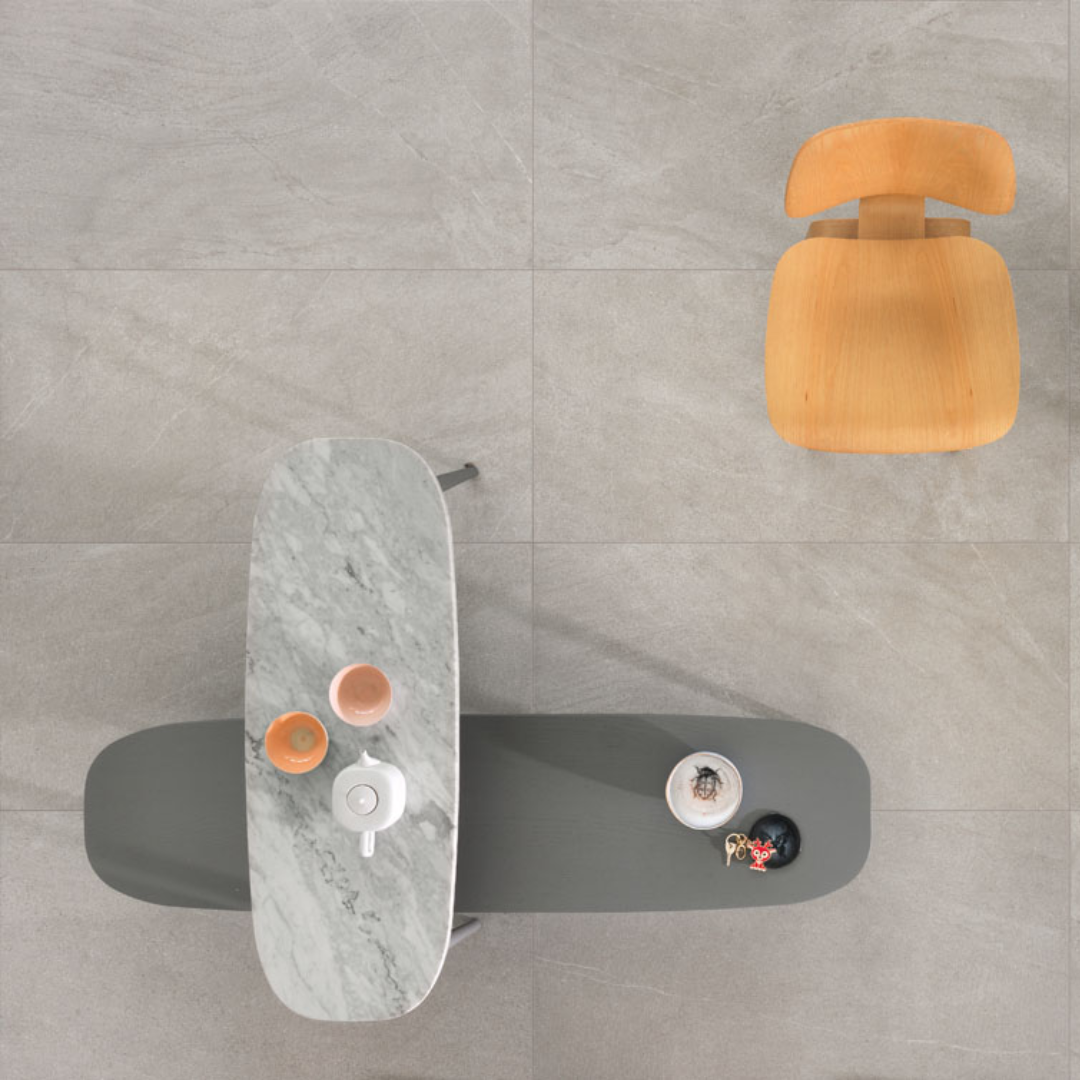 Next Grey Natural Porcelain Tile 60x120cm-Delforno