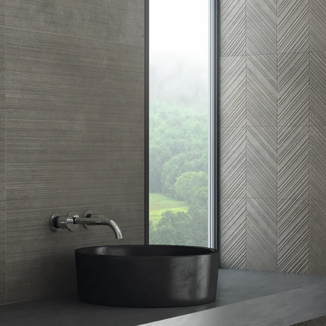 Gubi Wall Antracite Peak 32 Ceramic Tile 30 x 90cm