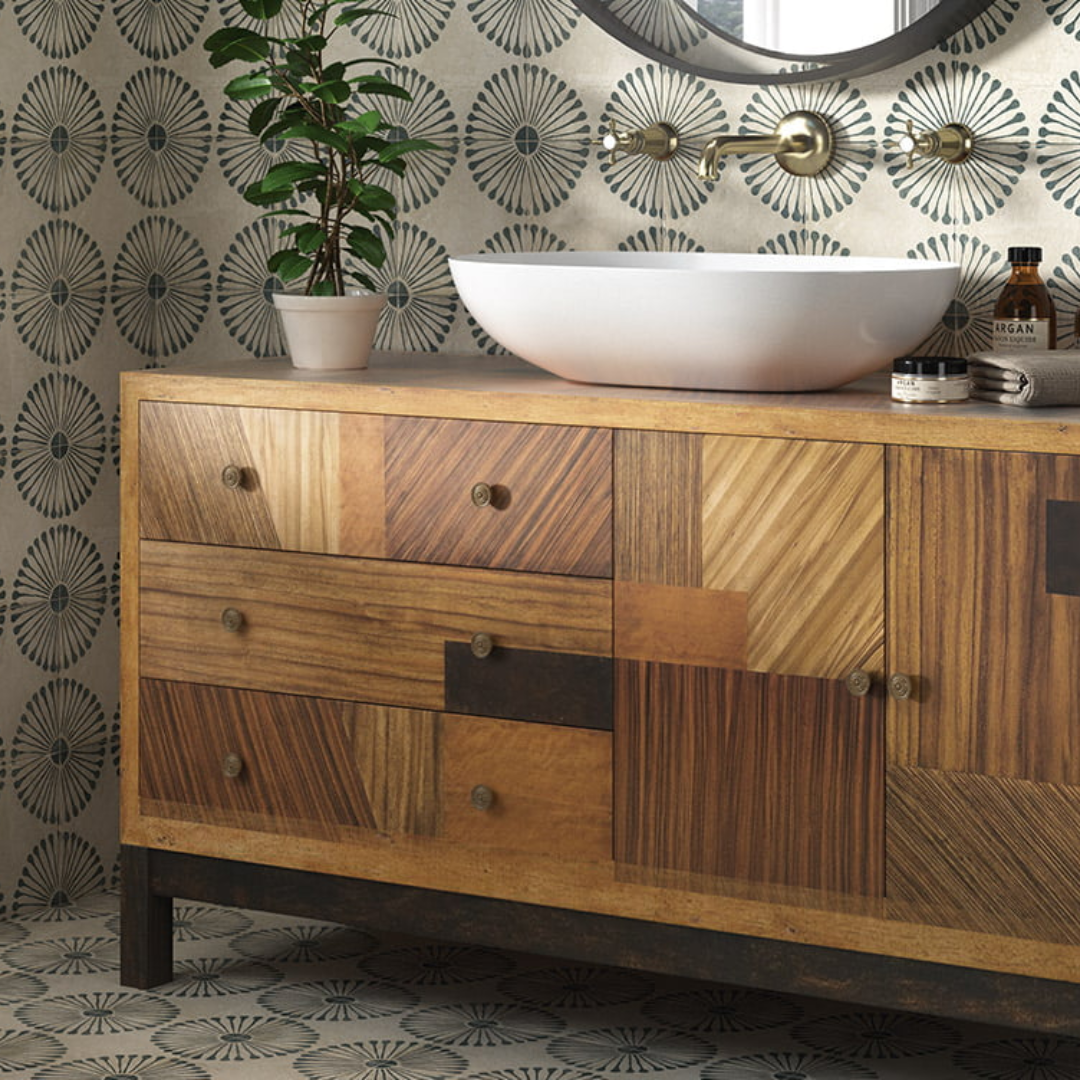 Carino Deco Palma Porcelain Tile 20 x 20cm