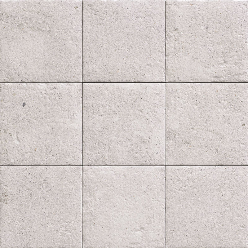 White Bali Stone Porcelain Tile 20 x 20cm