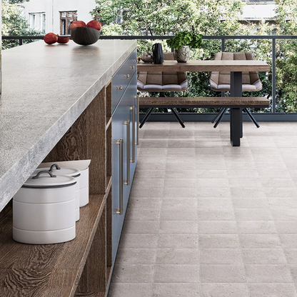 White Bali Stone Porcelain Tile 20 x 20cm